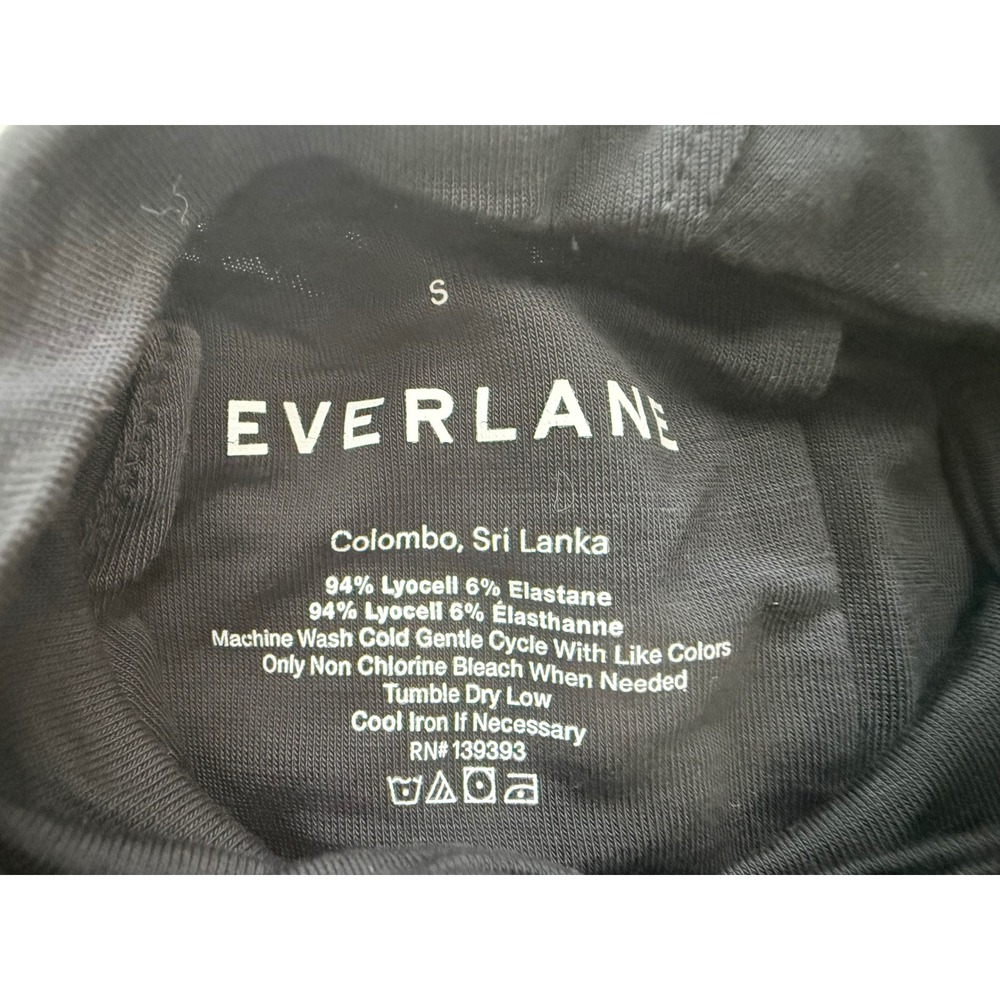 Everlane Mock Neck Sleeveless Bodysuit Women S Black Chic, Minimalist - Picture 7 of 7